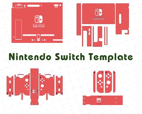 Printable Nintendo Switch Skin Template Free